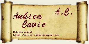 Ankica Čavić vizit kartica